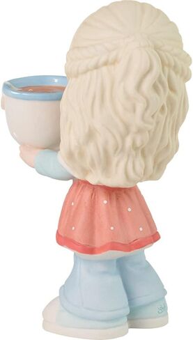 Precious Moments Little Girl Figurine for Mom | Mom, You’re Amazing Blonde Girl Bisque Porcelain Figurine | Gift for Mom | Mother's Day, Mom's Birthday | Hand-Painted in Saudi Arabia