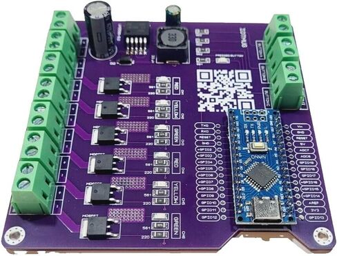 نموذج وحدة التحكم في ضوء إشارة المرور للسكك الحديدية، جهاز تسلسل Arduino استنادًا إلى زر / إدخال Padestrian - برمجة Typ C 7-35 DCv حتى 10A مقياس HO مدمج لوحدة تحكم Nano Micro للممرات النموذجية in Kuwait