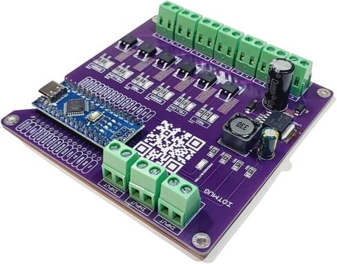 نموذج وحدة التحكم في ضوء إشارة المرور للسكك الحديدية، جهاز تسلسل Arduino استنادًا إلى زر / إدخال Padestrian - برمجة Typ C 7-35 DCv حتى 10A مقياس HO مدمج لوحدة تحكم Nano Micro للممرات النموذجية in Kuwait