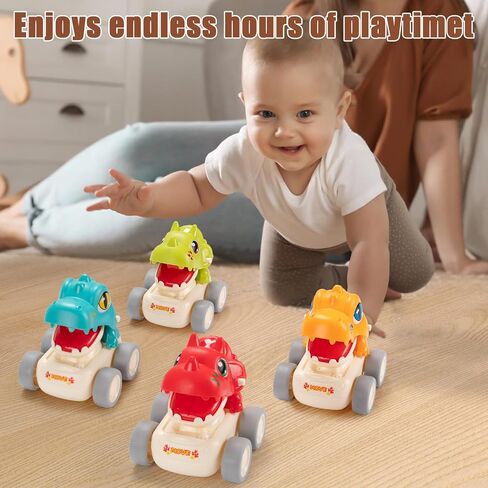 KidsFaves لعبة السيارات لهدايا الصبي البالغ من العمر سنة واحدة سيارة القصور الذاتي مع شاحنات لعبة شل الجسم القابلة للاستبدال للأطفال الصغار 1-3 ألعاب السيارات ألعاب الصبي للأطفال الصغار 12-18 شهرًا هدية عيد الميلاد in Saudi Arabia