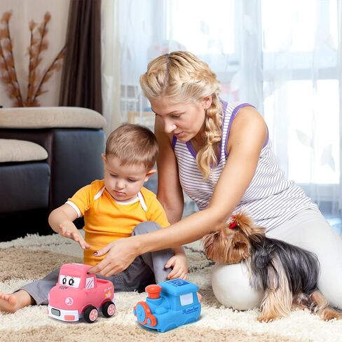 Toy Cars for 1 Year Old Boy Gifts Inertia Car with Replaceable Body Shell Toy Trucks for Toddlers 1-3 Car Toys Boy Toys for Toddlers 12-18 Months Birthday Xmas Gift in Kuwait