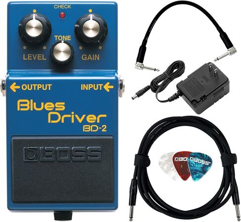 حزمة برنامج تشغيل Boss BD-2 Blues مع كابل أدوات بطول 10 أقدام وكابل توصيل بطول 6 بوصات ولقطات in Saudi Arabia