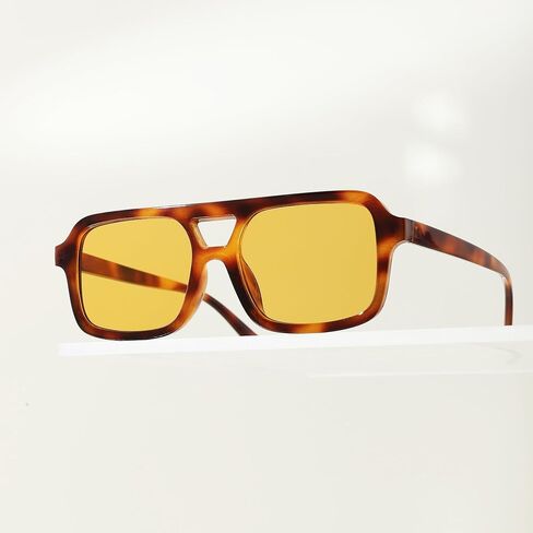 Pro Acme Retro 70s Square Aviator Sunglasses Women Men Vintage Flat Trendy Shades in Saudi Arabia