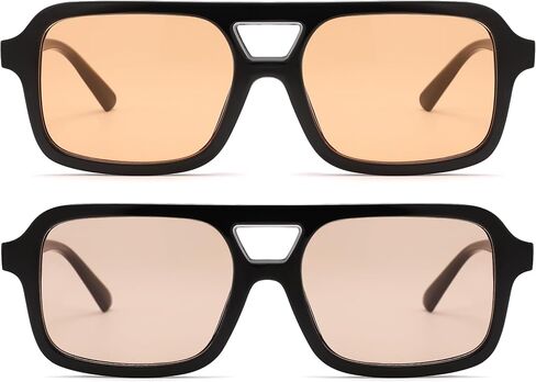 Pro Acme Retro 70s Square Aviator Sunglasses Women Men Vintage Flat Trendy Shades in Saudi Arabia