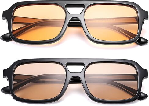 Pro Acme Retro 70s Square Aviator Sunglasses Women Men Vintage Flat Trendy Shades in Saudi Arabia