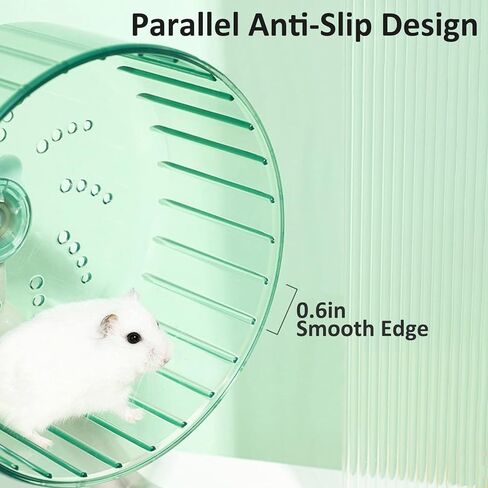 BNOSDM Hamster Wheel for Cage 6.3in Silent Spinner Gerbil Wheel Quiet Exercise Running Wheels for Dwarf Syrian Hamsters Mice Small Animals in Saudi Arabia