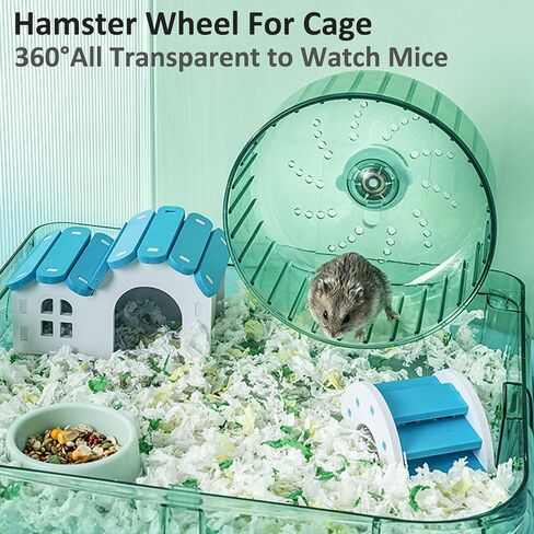 BNOSDM Hamster Wheel for Cage 6.3in Silent Spinner Gerbil Wheel Quiet Exercise Running Wheels for Dwarf Syrian Hamsters Mice Small Animals in Saudi Arabia