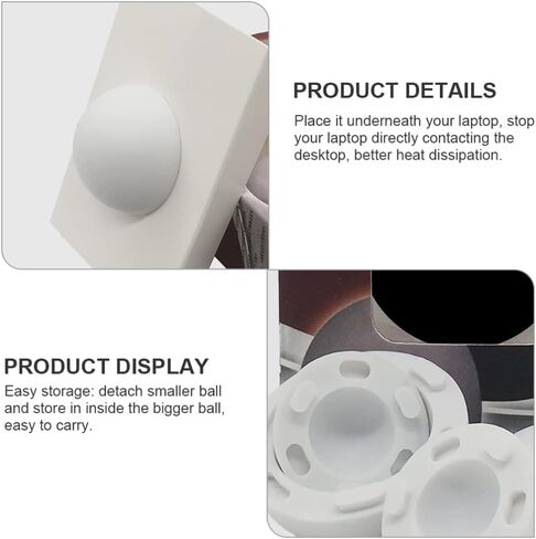 SOLUSTRE 4pcs Floor mat Laptop feet Cooling Rack feet Accessories Laptop Stand Riser Notebook Elevator Laptop Laptop Stand Holder Laptop Cooling Stand Bracket in Saudi Arabia