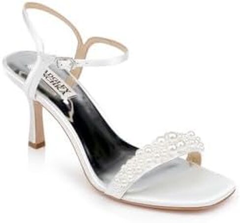 Badgley Mischka Women's Caitlyn Stiletto Heel With Pearled Vamp in Kuwait