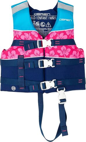 O'Brien Child Nylon CGA Life Jacket, Pink (30-50lbs) in Saudi Arabia