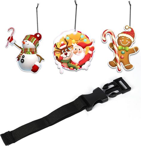 مشبك بلاستيكي مطور من INSAUTO مع أشرطة لغطاء السيارة والأشرطة السفلية، 3 قطع من ملصقات معطرات هواء السيارة in Kuwait