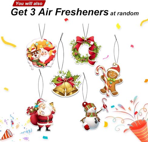 مشبك بلاستيكي مطور من INSAUTO مع أشرطة لغطاء السيارة والأشرطة السفلية، 3 قطع من ملصقات معطرات هواء السيارة in Kuwait