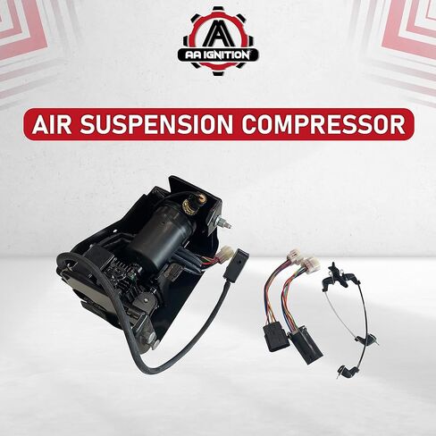 Air Suspension Compressor With Bracket - Air Bag System - Replaces 15254590, 19299545, 15296756 - Compatible with Cadillac, Chevy and GMC SUVs - Escalade, Avalanche, Suburban, Tahoe, Yukon, XL1500 in Saudi Arabia