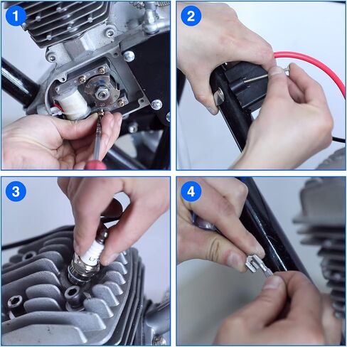 YOXUFA ترقية بمحركات دراجة CDI ملف الإشعال Magneto Coil Kit لمحرك 2 السكتة الدماغية 80cc 100cc 49cc 50cc PK80 BT80 YD100 محرك الغاز أجزاء الدراجة الآلية عالية الأداء in Kuwait