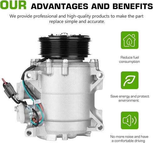 ‎قابض ضاغط مكيف الهواء مناسب لسيارة Honda CR-V 2.4L 2002-2006 2002 2003 2004 2005 2006 in Saudi Arabia
