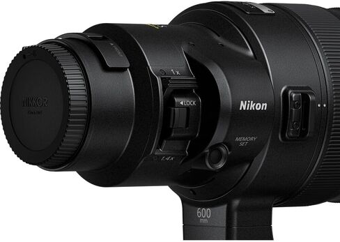 عدسة نيكون NIKKOR Z مقاس 600 مم f/4 TC VR S فائقة التقريب لكاميرات Nikon Z Mount (20113) + حافظة غطاء + مجموعة تنظيف in Saudi Arabia