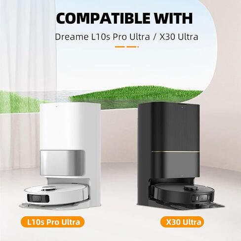 10 أكياس غبار للمكنسة الكهربائية الروبوتية Dreame X30 Ultra / L10s Pro Ultra، سعة كبيرة 3.2 لتر، ملحقات حقيبة بديلة قطع غيار أكياس المكنسة الكهربائية in Kuwait