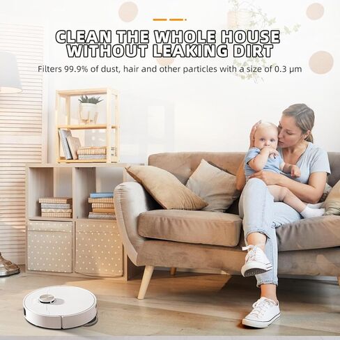 10 أكياس غبار للمكنسة الكهربائية الروبوتية Dreame X30 Ultra / L10s Pro Ultra، سعة كبيرة 3.2 لتر، ملحقات حقيبة بديلة قطع غيار أكياس المكنسة الكهربائية in Kuwait