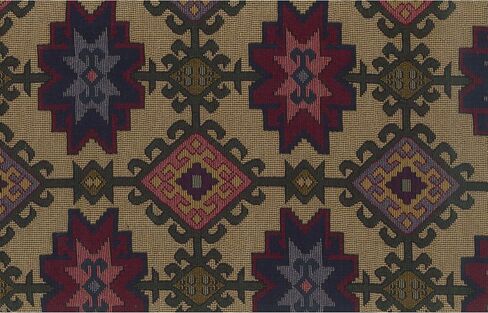Blazing Needles Patterned Tapestry Double Corded 8" to 9" Futon Cover Set with 2 Throw Pillows (Set of 3), Full, Checkered Scroll in Saudi Arabia