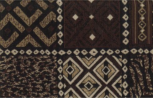 Blazing Needles Patterned Tapestry Double Corded 8" to 9" Futon Cover Set with 2 Throw Pillows (Set of 3), Full, Checkered Scroll in Saudi Arabia