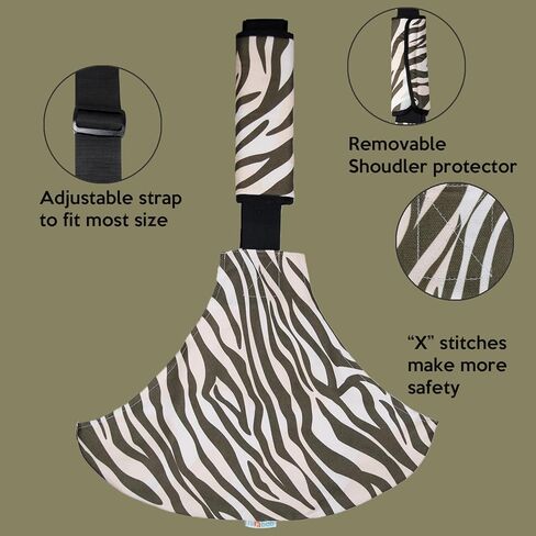 حاملة كتف للأطفال، حاملة أطفال جانبية مريحة للغاية للأطفال حديثي الولادة إلى الأطفال الصغار/الرضع (7 رطل - 44 رطل) (الفهد) in Kuwait