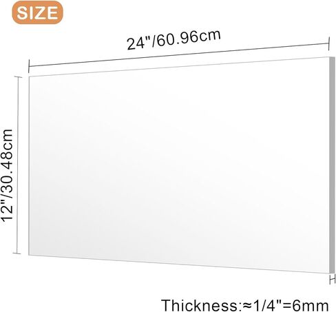 لوح أكريليك شفاف مقاس 24 × 24 بوصة زجاج شبكي 1/4 للقطع بالليزر والحرف اليدوية والمشاريع الفنية in Kuwait
