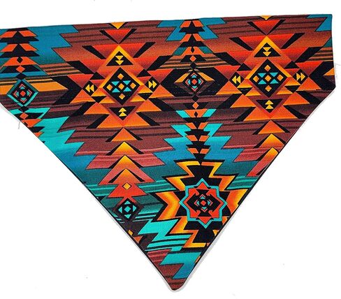 Native American Western Over the Collar Dog Bandana That Slips onto Their Existing Collar Size Extra Small in Saudi Arabia