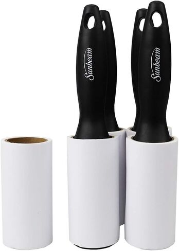 مجموعة هوم بيسيكس مكونة من 5 بكرات بلاستيكية للوبر، باللون الأسود in Kuwait