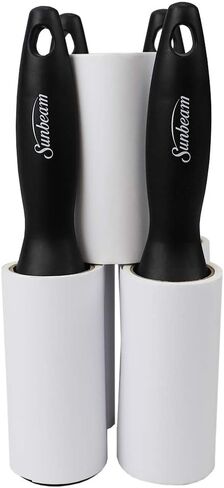 مجموعة هوم بيسيكس مكونة من 5 بكرات بلاستيكية للوبر، باللون الأسود in Kuwait