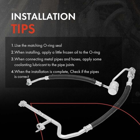 A-Premium A/C Suction and Discharge Hose Assembly Compatible with Ford Expedition 2004 & Lincoln Navigator 2003-2004, with Rear Temperature Controls in Kuwait