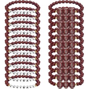 24 حزمة فريق كرة السلة هدية كرة السلة رسالة الطين مطرز سوار السائبة كرة السلة حزب صالح البرتقالي الأسود قابل للتعديل الرياضة أساور لاعب كرة السلة هدية للبالغين في سن المراهقة in Kuwait