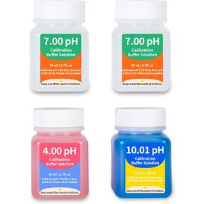 1413 μS/cm Calibration Solution 50mL Conductivity Standard Calibration Solution Kit 4-Pack for EC TDS Meter Hydroponics Conductivity Tester in Kuwait