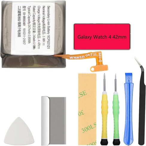 R890 Battery Compatible with Samsung Galaxy Watch 4 Classic 46mm SM-R890 Replacement EB-BR890ABY with Professional Repair Tools Kit in Saudi Arabia