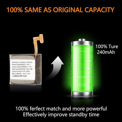 R890 Battery Compatible with Samsung Galaxy Watch 4 Classic 46mm SM-R890 Replacement EB-BR890ABY with Professional Repair Tools Kit in Saudi Arabia