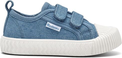 Toddler Boys & Girls Sneaker Adjustable Slip On Canvas Hook and Loops Walking Shoes,Size 5-12 in Saudi Arabia