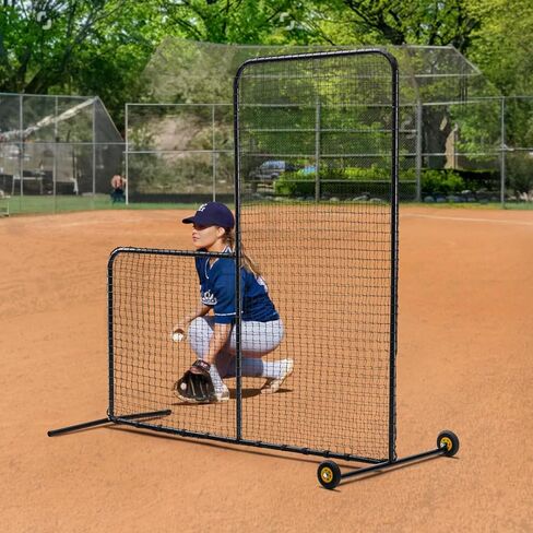 VEVOR I Screen Baseball لقفص الضرب، شاشة أمان البيسبول اللينة مقاس 7x4 قدم، شاشة الضرب المحمولة لحماية الجسم مع حقيبة حمل وأوتاد أرضية، شبكة رمي شديدة التحمل لحماية الرماة in Saudi Arabia