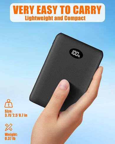 Battery Pack for Heated Vest Jacket Coat Pants and Heating Underwear, 5V2A Heated Clothing Replacement Battery Pack (Black, 5V2A USB Port 10000mAh) in Kuwait