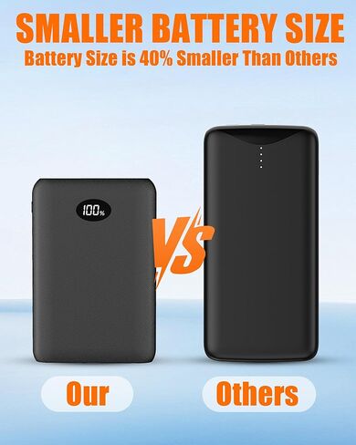 Battery Pack for Heated Vest Jacket Coat Pants and Heating Underwear, 5V2A Heated Clothing Replacement Battery Pack (Black, 5V2A USB Port 10000mAh) in Kuwait