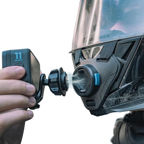 SUREWO Magnetic Motorcycle Helmet Chin Strap Mount for Go Pro, Magnetic Dirt Bike Helmet Mount Compatible with Go Pro Hero 13,12,11,10, 9, 8, 7, 6 5,DJI Osmo Action 5 pro/4/3 and More in Saudi Arabia