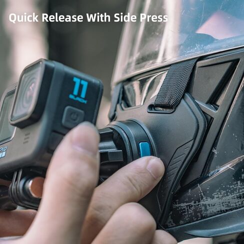 SUREWO Magnetic Motorcycle Helmet Chin Strap Mount for Go Pro, Magnetic Dirt Bike Helmet Mount Compatible with Go Pro Hero 13,12,11,10, 9, 8, 7, 6 5,DJI Osmo Action 5 pro/4/3 and More in Saudi Arabia
