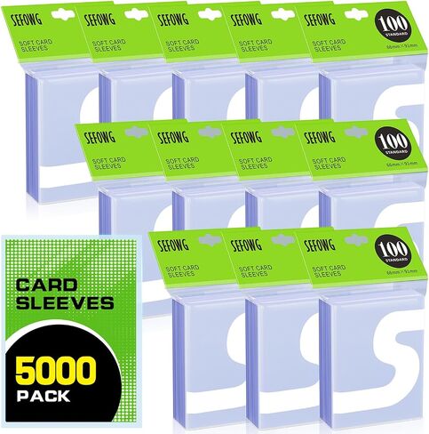 600 Counts Card Sleeves, Penny Clear Card Sleeves for Trading Cards, Baseball Card Sleeves, Trading Card Sleeve, Soft Sports Card Sleeves, Plastic Card Protector Sleeves for Football Game Cards, MTG in Kuwait