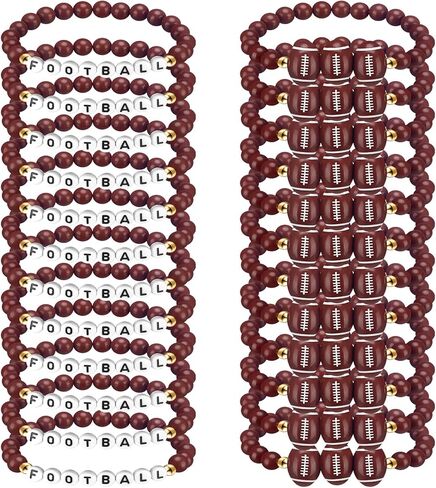 24 حزمة فريق كرة السلة هدية كرة السلة رسالة الطين مطرز سوار السائبة كرة السلة حزب صالح البرتقالي الأسود قابل للتعديل الرياضة أساور لاعب كرة السلة هدية للبالغين في سن المراهقة in Kuwait