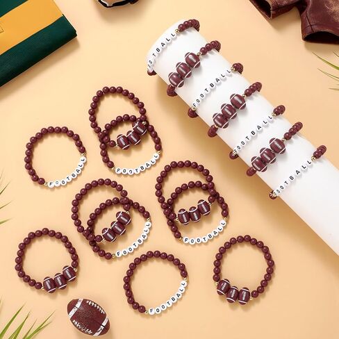 24 حزمة فريق كرة السلة هدية كرة السلة رسالة الطين مطرز سوار السائبة كرة السلة حزب صالح البرتقالي الأسود قابل للتعديل الرياضة أساور لاعب كرة السلة هدية للبالغين في سن المراهقة in Kuwait