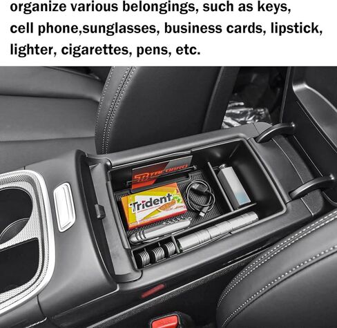 TACOBRO Lower Center Console Tray Compatible with Hyundai Santa Fe 2021 2022 2023 Accessories,Console Insert Secondary Storage Tray. in Kuwait
