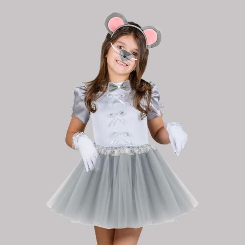 Pig Costume Set for Women Adult Piggy Ears Headband Bowtie Nose Tail and Tutu Dress Halloween Piglet Ears Costume Adult Animal Cosplay Dress Kit Accessories Pink in Saudi Arabia