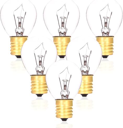 6 Pack Microwave Light Bulb 40 Watt 120V T8 Replacement Light Bulb E17 Standard Base Stove Light Bulbs for Oven Stove Refrigerator Microwave in Saudi Arabia