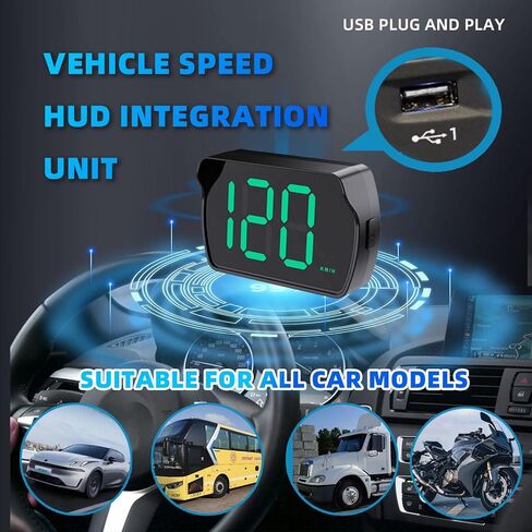 شاشة Universal Car Hud Up مع عداد المقياس GPS ، وجبة الإسقاط للسيارات ، ودراجة نارية ، وعربة الجولف ، والشاحنة و RV in Kuwait