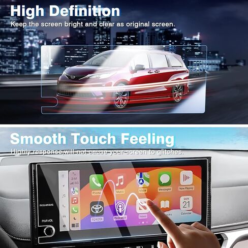 Karltys 2 Pack Tempered Glass Screen Protector for 2023 2024 2025 Nissan Altima Accessories SL/SR VC-Turbo 12.3-Inch Touchscreen, Ultra Clear Anti Glare Navigation Protective Film in Kuwait