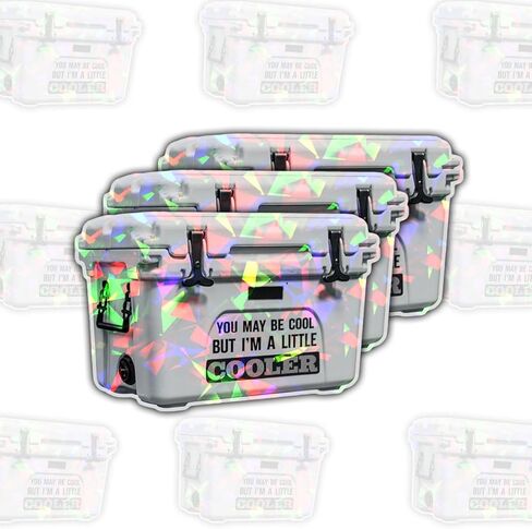 3Pcs You May be Cool But I'm a Little Cooler Sticker Funny Cool Pun Dont Hate Me Because I'm A Little Cooler Sticker Don't Hate Me Vinyl Decal for Laptop Water Bottle Toolbox Phone Case Cars 3" in Kuwait