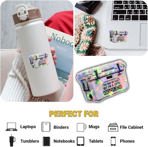 3Pcs You May be Cool But I'm a Little Cooler Sticker Funny Cool Pun Dont Hate Me Because I'm A Little Cooler Sticker Don't Hate Me Vinyl Decal for Laptop Water Bottle Toolbox Phone Case Cars 3" in Kuwait